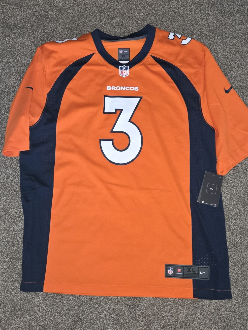 Nwt Nike Denver Broncos Orange #3 Men's Football Jersey
